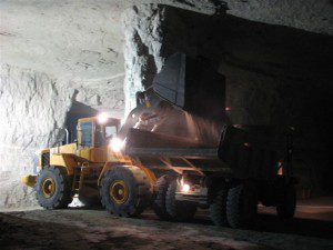 Image of truck dumping gravel